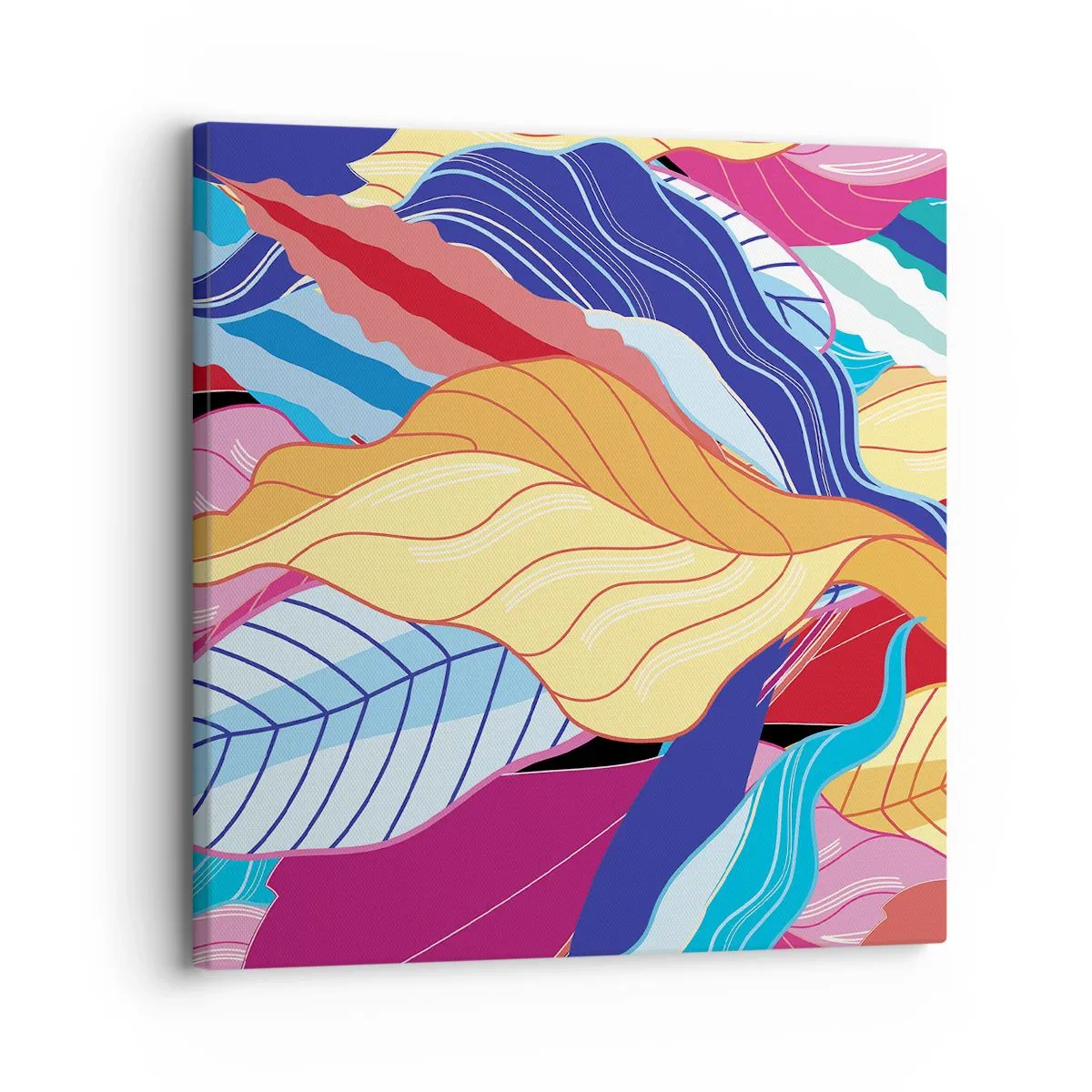 Tablou pe pânză - O dezordine colorată - 30x30 cm