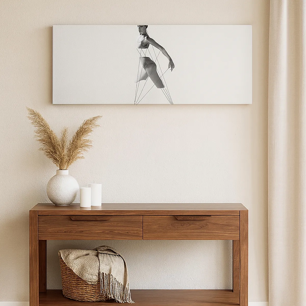 Tablou pe pânză - Într-un teatru de lumină - 30x30 cm