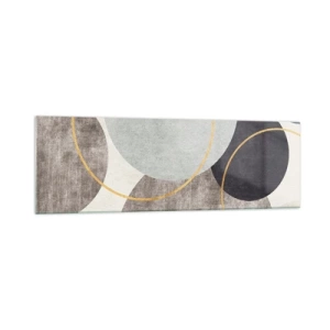 Tablou pe sticlă - Roată cu roată - 160x50 cm