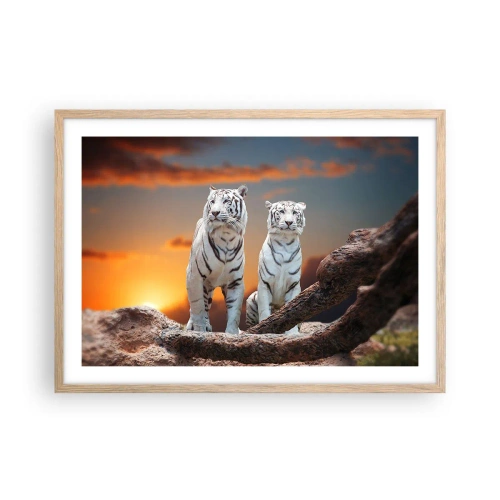 Poster în ramă de stejar deschis - La fel ca în Narnia - 70x50 cm