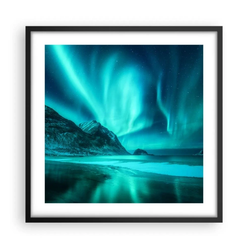 Poster în ramă neagră - Minunile din nord - 50x50 cm