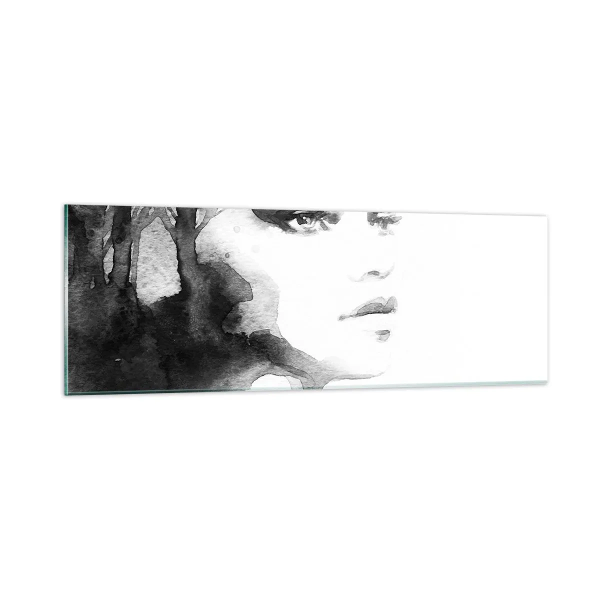 Tablou pe sticlă - Creată de secrete și ceață - 90x30 cm
