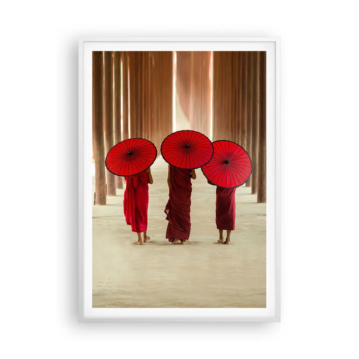 Poster în ramă albă - Pe drumul spre Tărâmul Pur - 70x100 cm