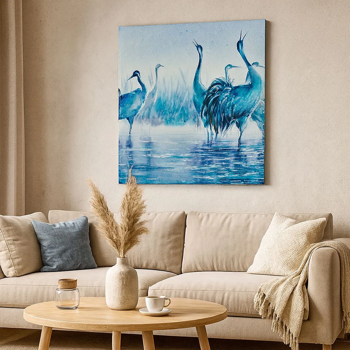 Tablou pe pânză - Întâlnirea de dimineață - 30x30 cm