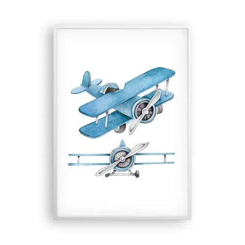 Poster în ramă albă - Un învingător înnăscut - 70x100 cm