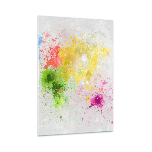 Tablou pe sticlă - Toate culorile lumii - 50x70 cm