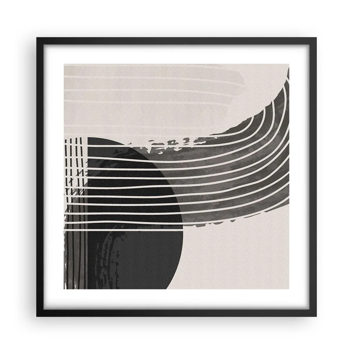 Poster în ramă neagră - Până acolo și înapoi - 50x50 cm