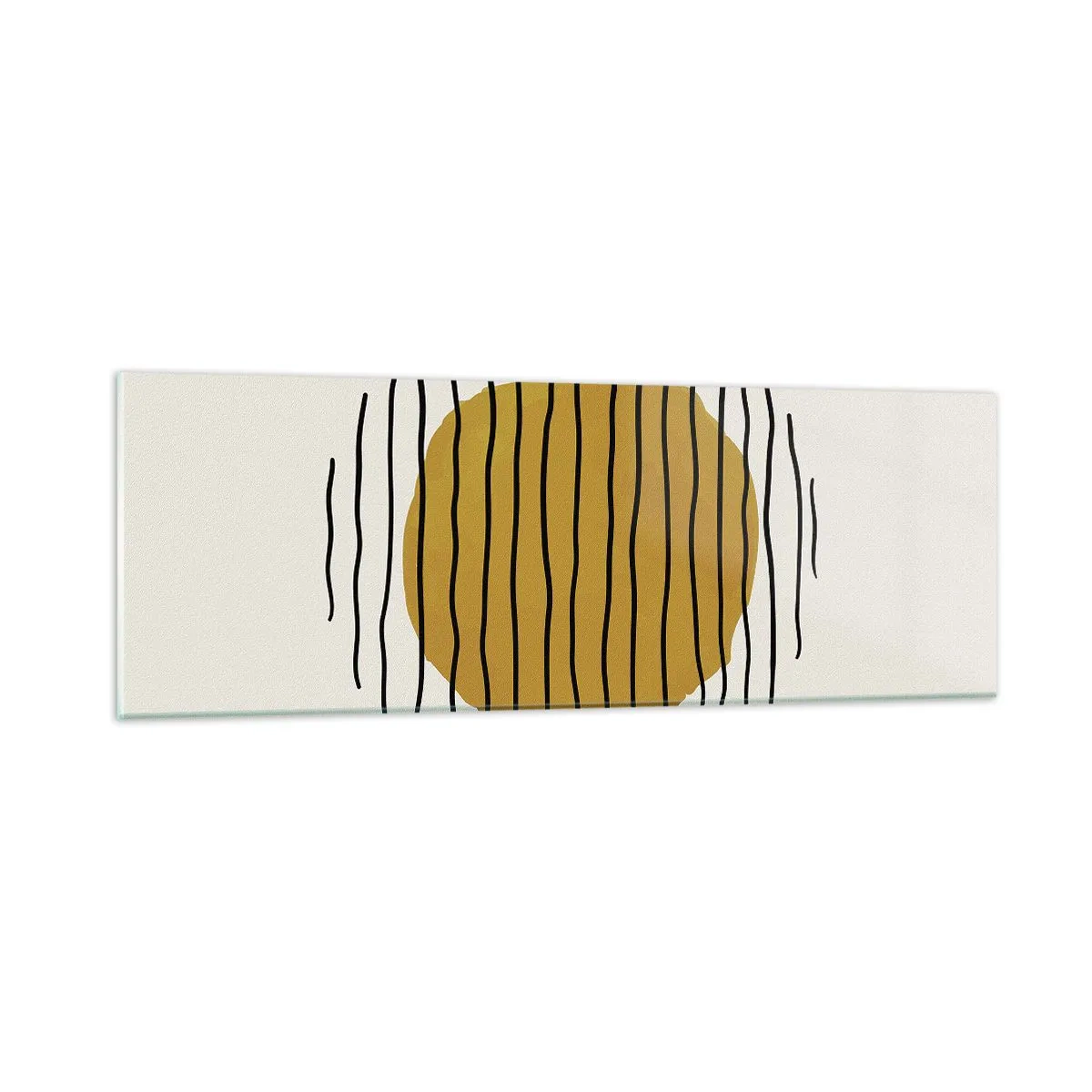 Tablou pe sticlă - Abstracție tremurândă de căldură - 90x30 cm