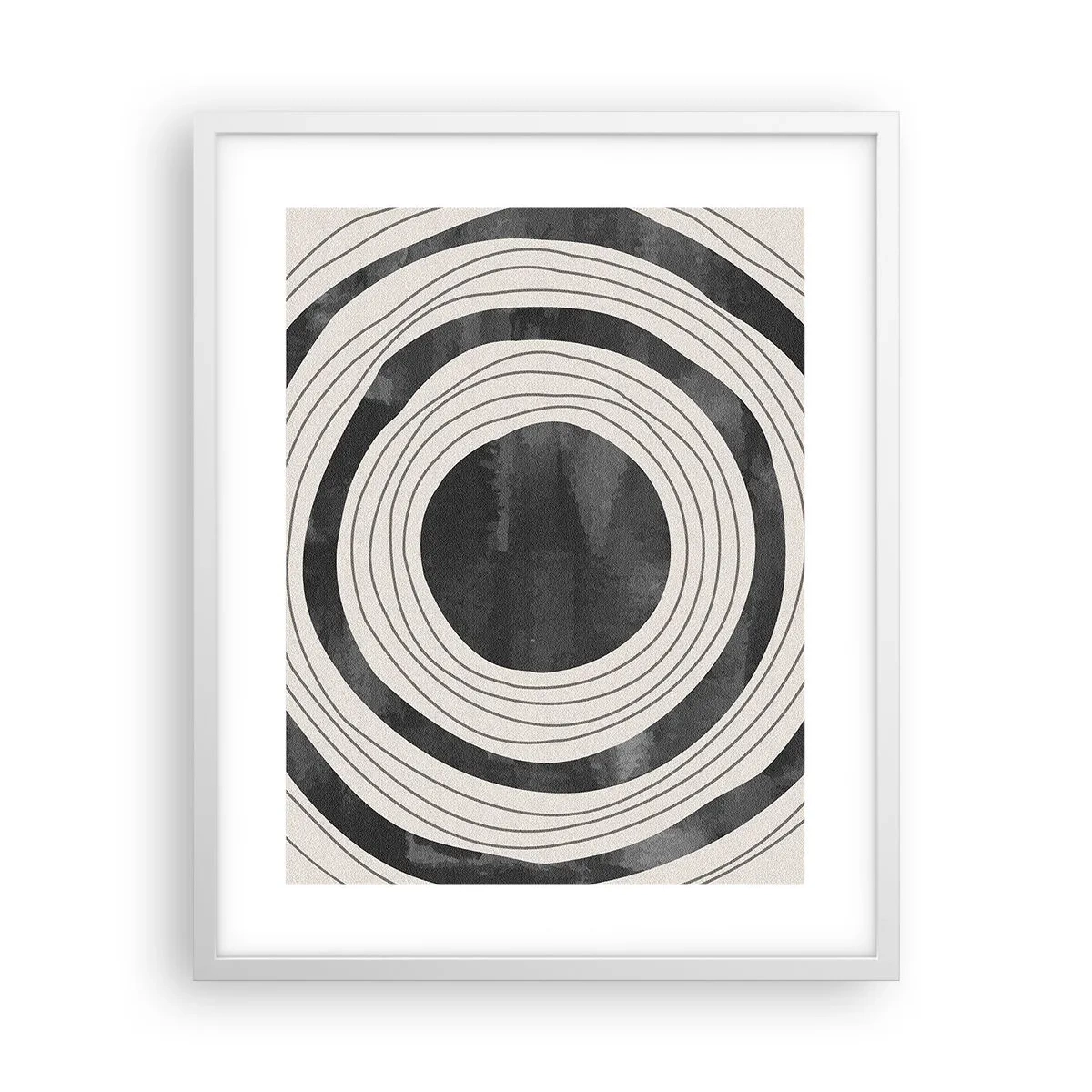 Poster în ramă albă - Direct la subiect - 40x50 cm