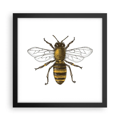 Poster în ramă neagră - Frumoasă și bună - 30x30 cm