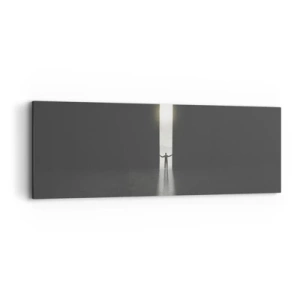 Tablou pe pânză - Un pas spre un viitor luminos - 90x30 cm