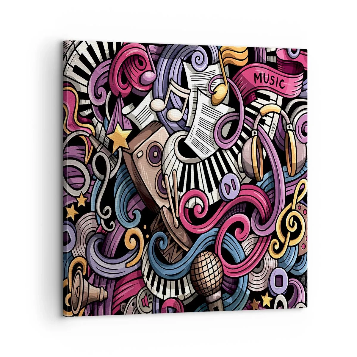 Tablou pe pânză - Melodie complicată - 60x60 cm