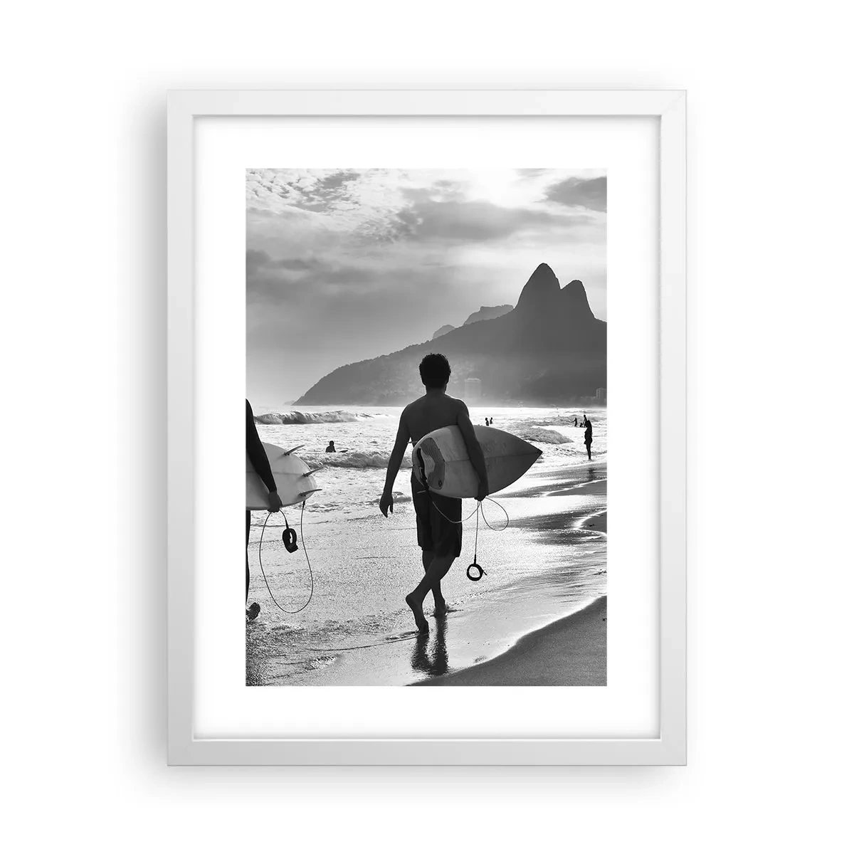Poster în ramă albă - Samba pentru un val - 30x40 cm