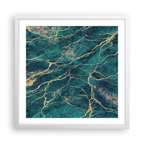 Poster în ramă albă - Filon de aur - 50x50 cm
