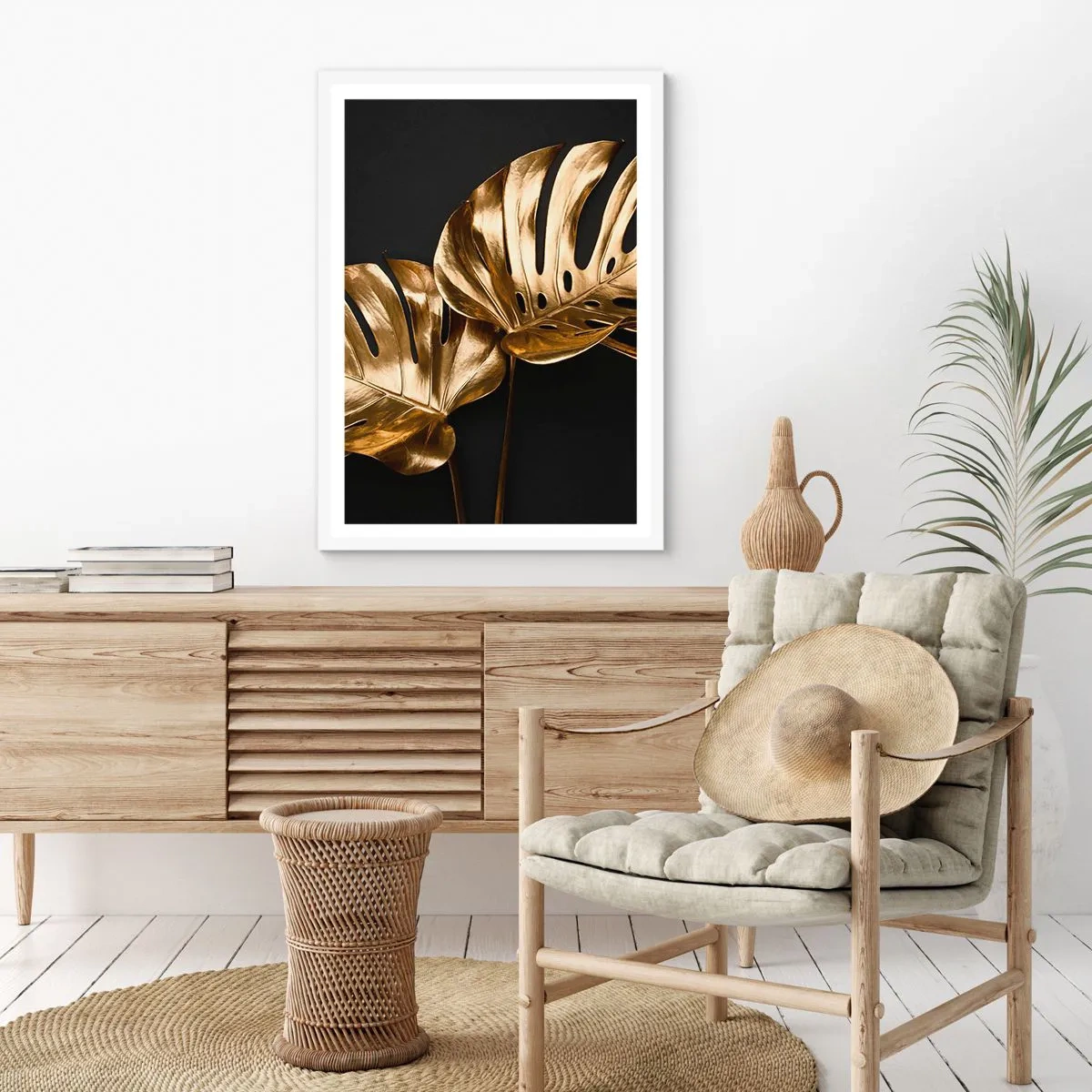 Poster în ramă albă - Comorile naturii - 70x100 cm