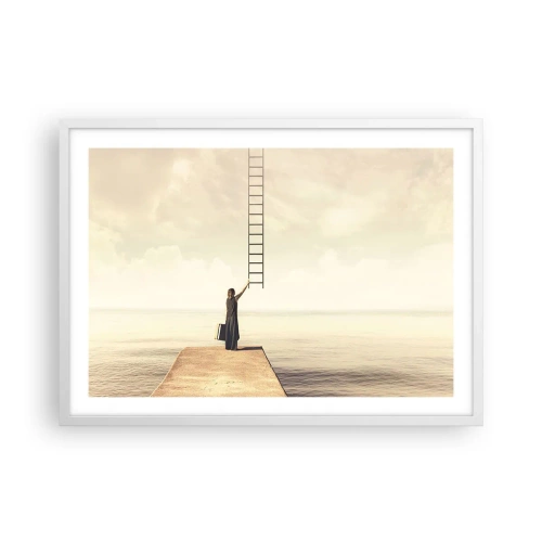 Poster în ramă albă - O călătorie conceptuală - 70x50 cm