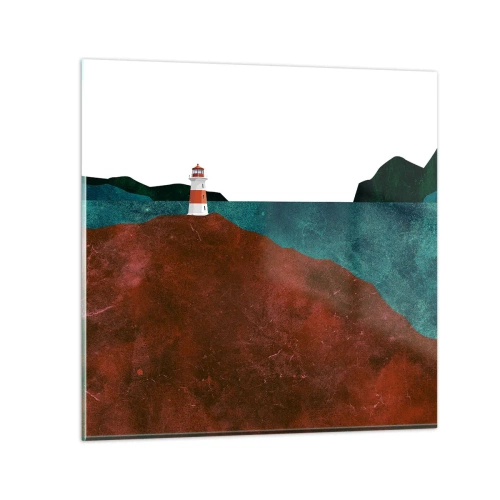 Tablou pe sticlă - Privind marea - 40x40 cm