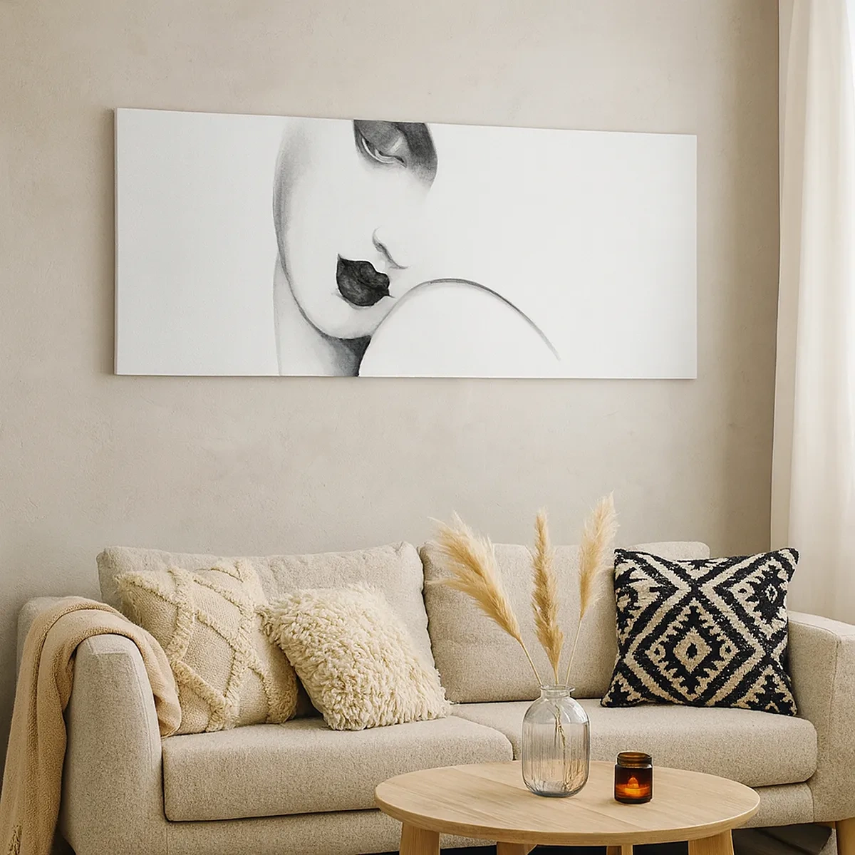 Tablou pe pânză - În stilul Lempickei - 30x30 cm