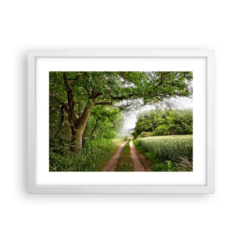 Poster în ramă albă - Et in Arcadia ego - 40x30 cm