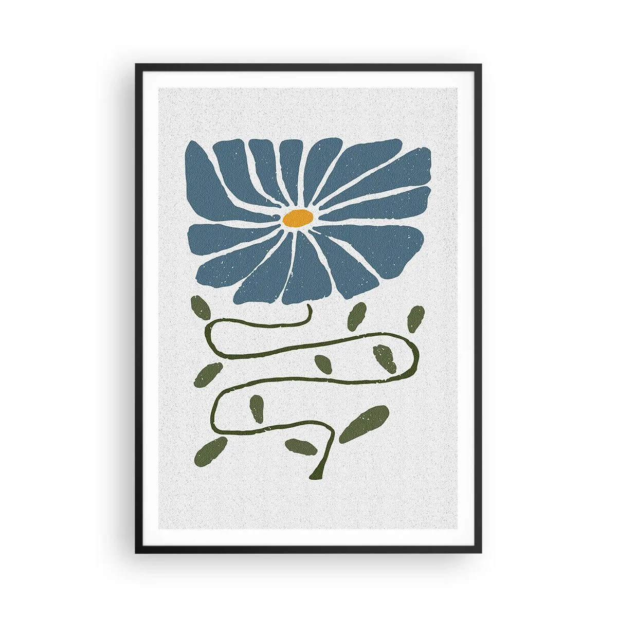 Poster în ramă neagră - De la creangă la floare - 70x100 cm