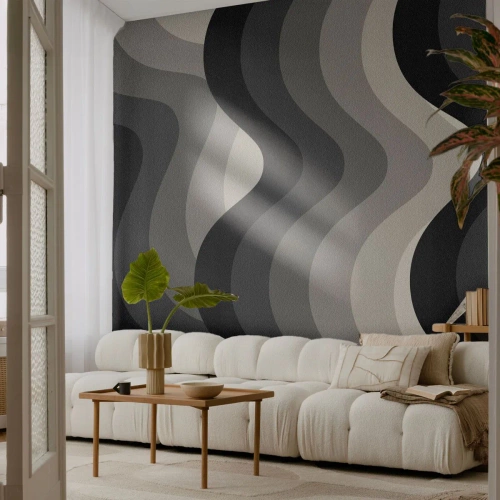 Tapet Standard Eco - Val după val - Linii, Valuri, Abstracția - 500x350 cm