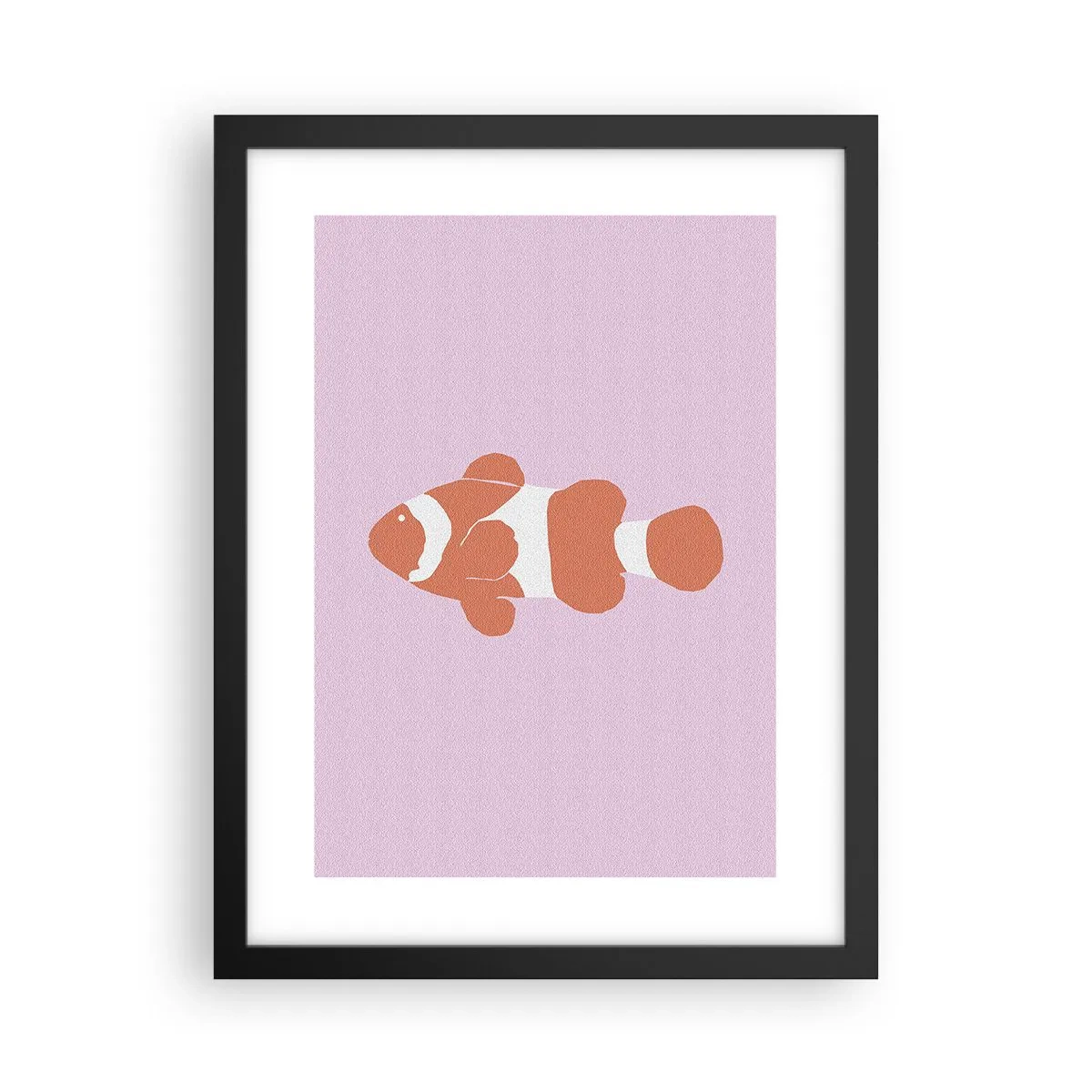 Poster în ramă neagră - Coralul îi vine bine - 30x40 cm