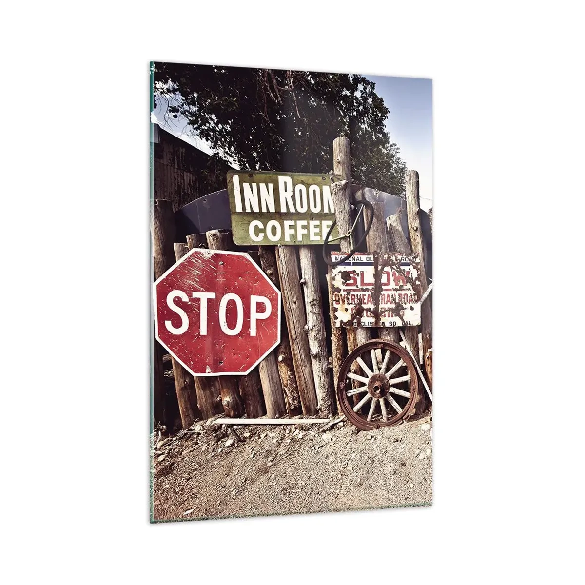 Tablou pe sticlă - Iar timpul s-a oprit - 80x120 cm