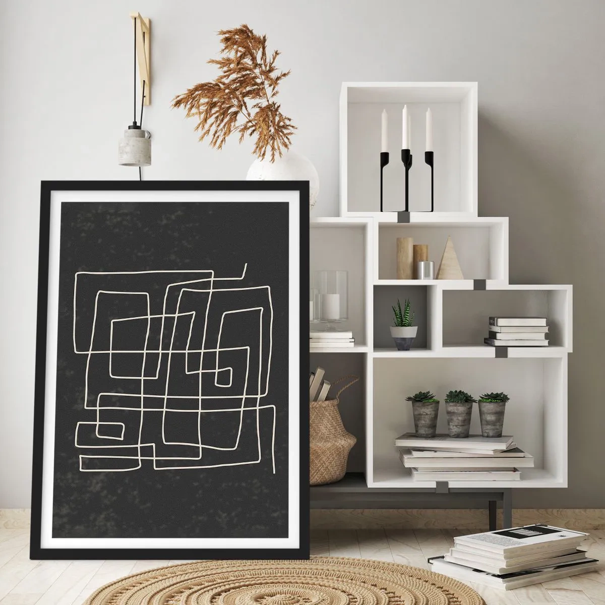 Poster în ramă neagră - Nu atât de simplu - 70x100 cm