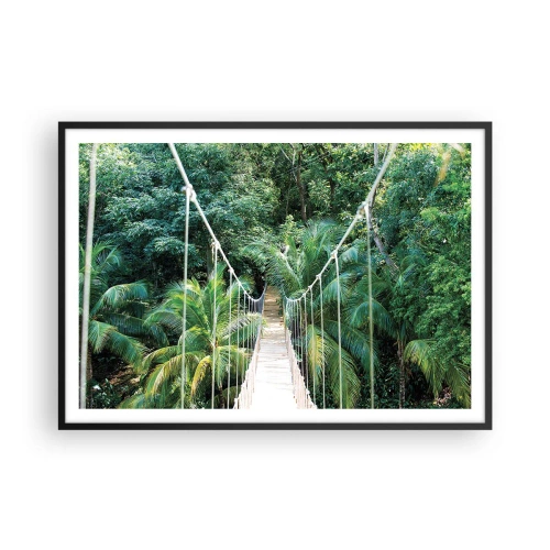 Poster în ramă neagră - Welcome to the jungle! - 100x70 cm