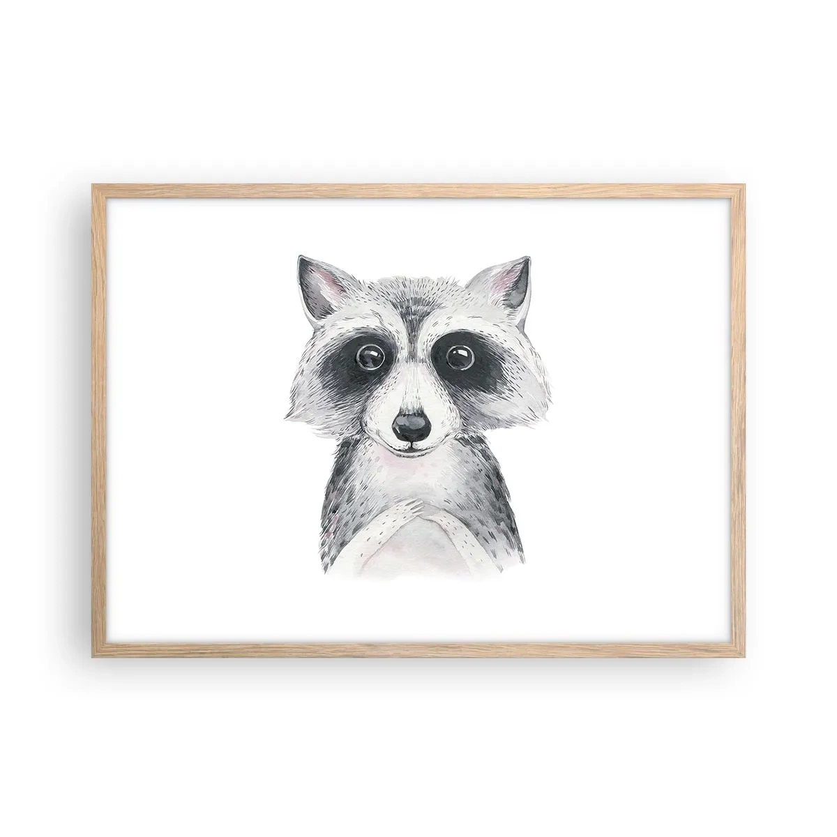 Poster în ramă de stejar deschis - Un moment pentru emoții - 70x50 cm