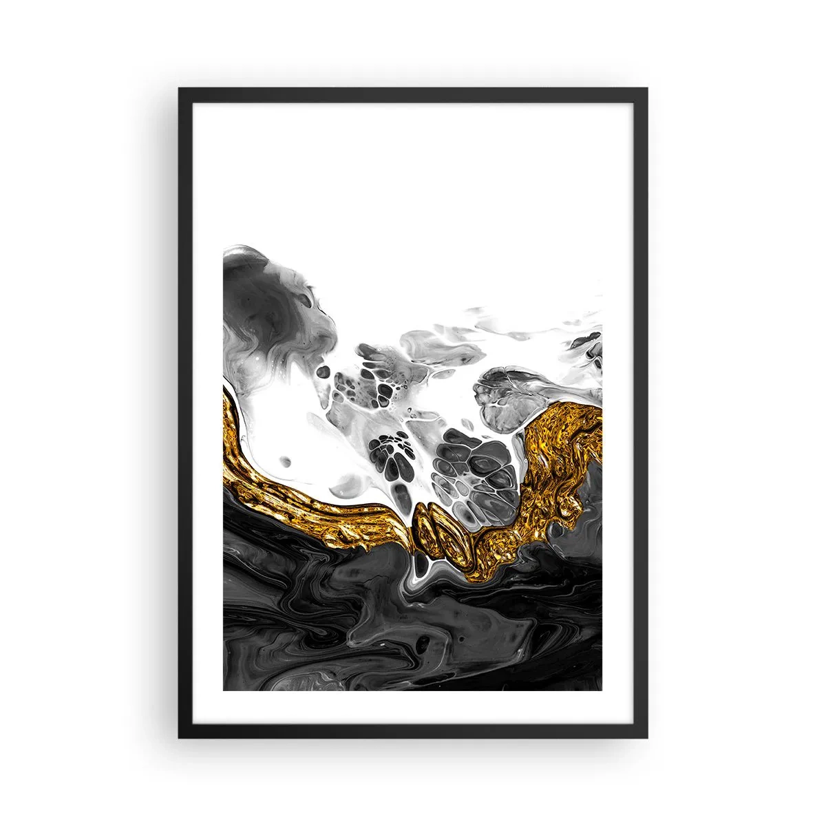 Poster în ramă neagră - Compoziție organică - 50x70 cm