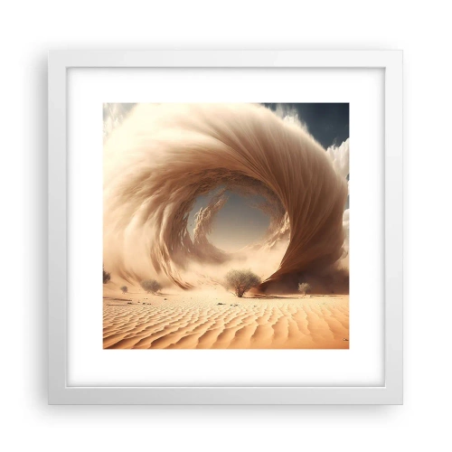 Poster în ramă albă - Portal deschis - 30x30 cm