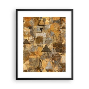 Poster în ramă neagră - Lumea băgată în formă - 40x50 cm