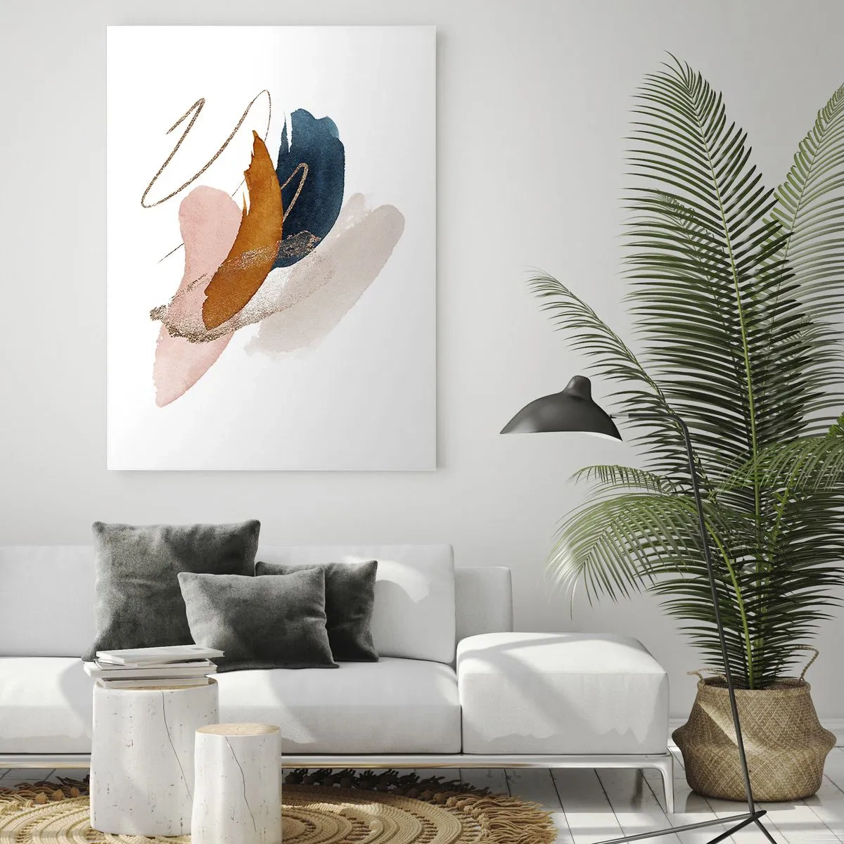 Tablou pe sticlă - Compoziție înaripată - 80x120 cm