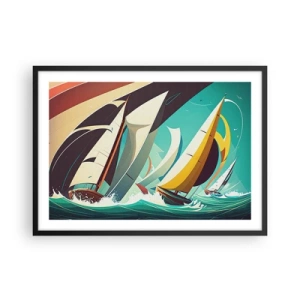 Poster în ramă neagră - Voinici și învingători - 70x50 cm