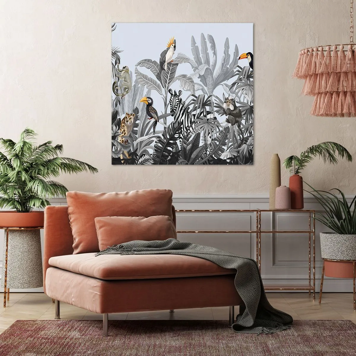 Tablou pe pânză - O fabulă africană - 50x50 cm