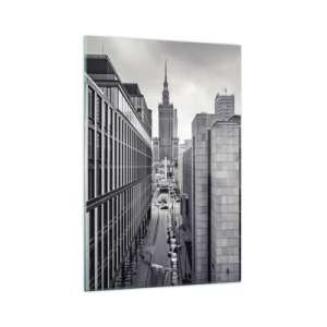 Tablou pe sticlă - Vale citadină din Varșovia - 70x100 cm