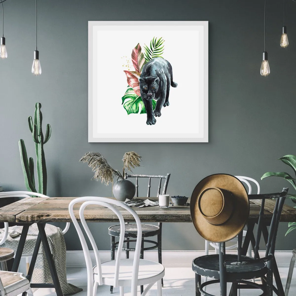 Poster în ramă albă - Sălbăticia inimii - 40x40 cm