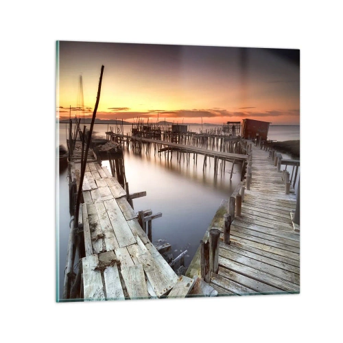 Tablou pe sticlă - Autentic, nu o atracție turistică - 30x30 cm