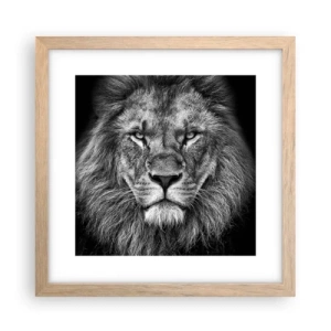 Poster în ramă de stejar deschis - În ținuta de încoronare - 30x30 cm