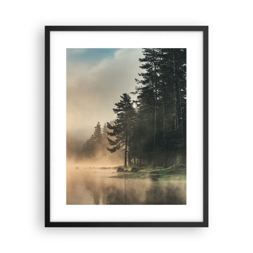 Poster în ramă neagră - Nașterea unei zile - 40x50 cm