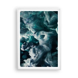 Poster în ramă albă - Mișcarea culorilor - 70x100 cm