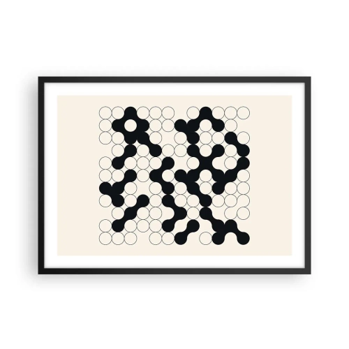 Poster în ramă neagră - Joc chinezesc - o variație - 70x50 cm