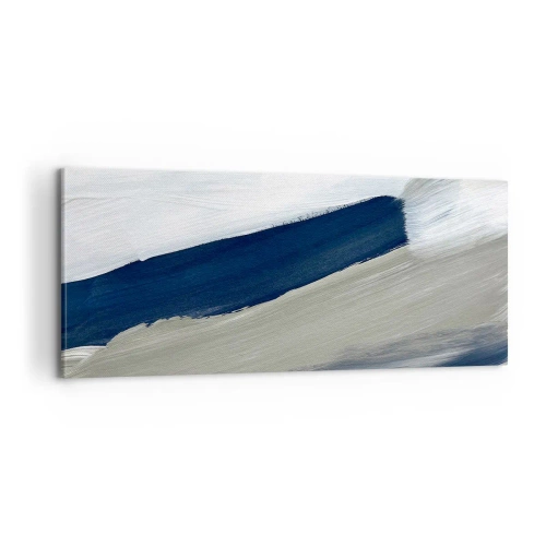 Tablou pe pânză - Întâlnire cu albul - 100x40 cm