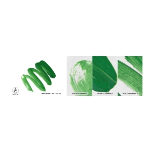 Mostră tapet Premium Canvas - Glumă verde - A picta, Minimalism, Abstracția - 100x30 cm