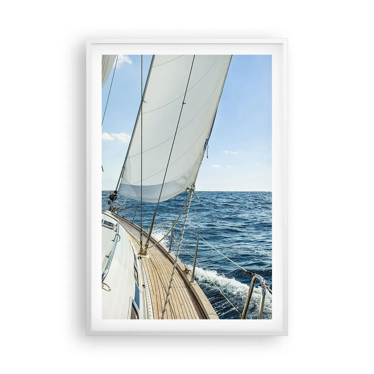 Poster în ramă albă - Ahoy aventura - 61x91 cm