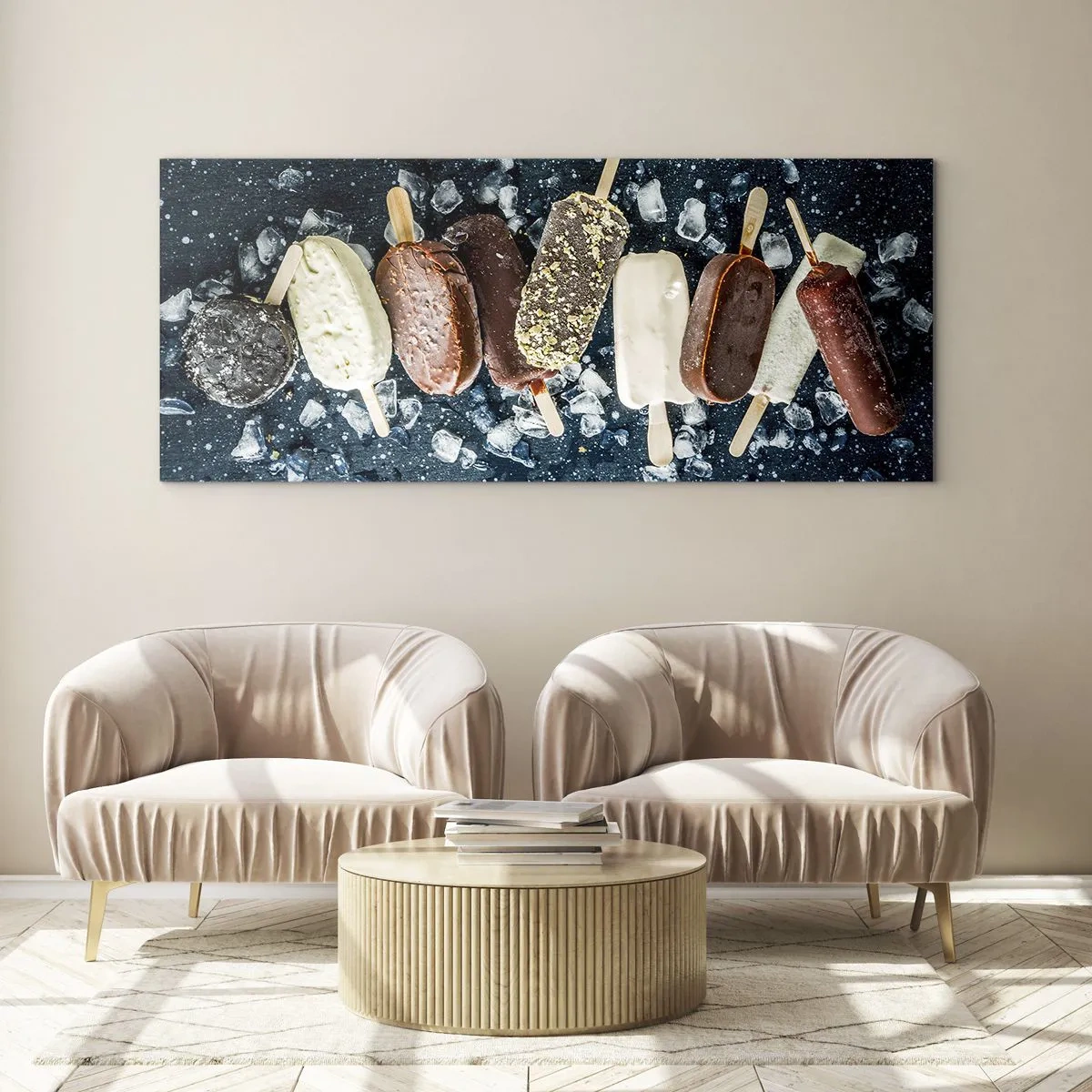 Tablou pe sticlă - Gustul unei veri fierbinți - 140x50 cm