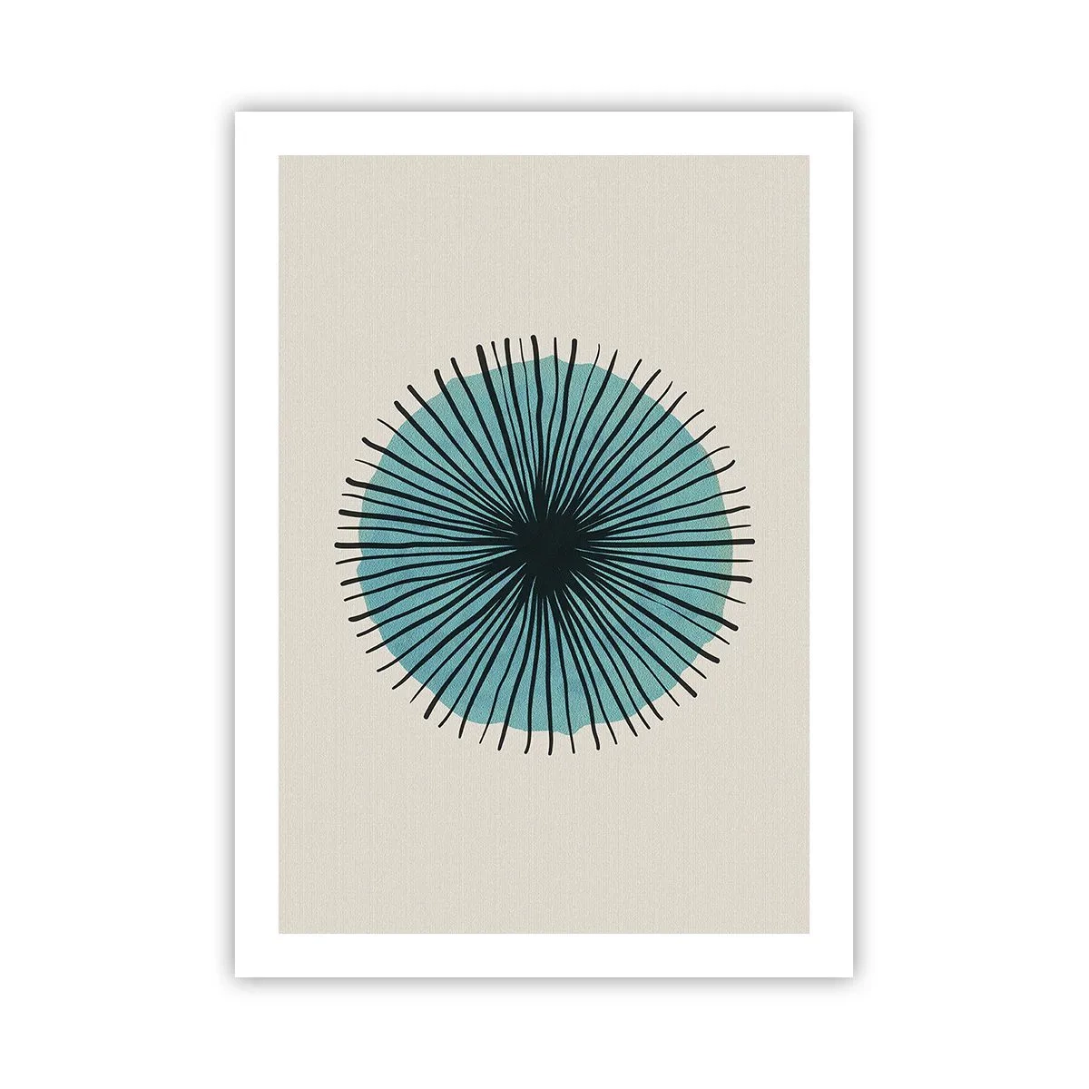 Poster - Radiant pe albastru - 50x70 cm