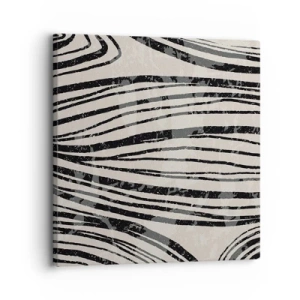 Tablou pe pânză - Deversare de linii - 30x30 cm
