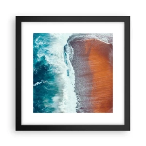 Poster în ramă neagră - Atingerea oceanului - 30x30 cm